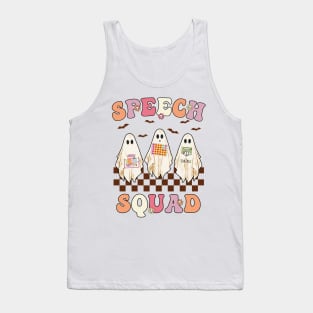 Spooky Season Halloween Speech Therapy Squad Cute Ghosts SLP Tank Top